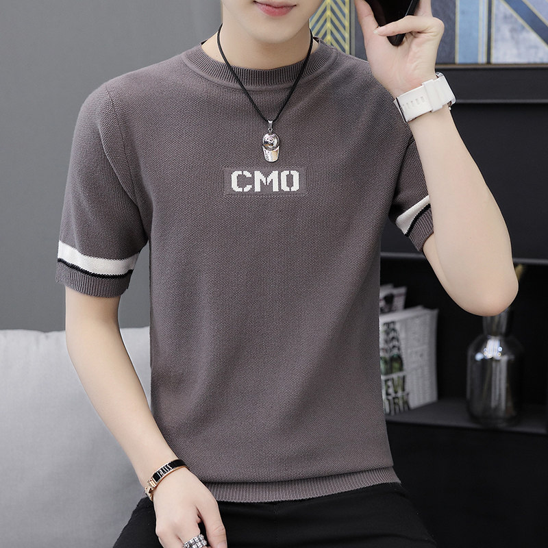 短袖冬季半高领打底厚款毛线衣