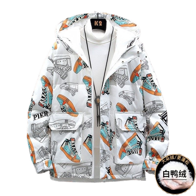 潮羽绒服轻薄短款外套2021年