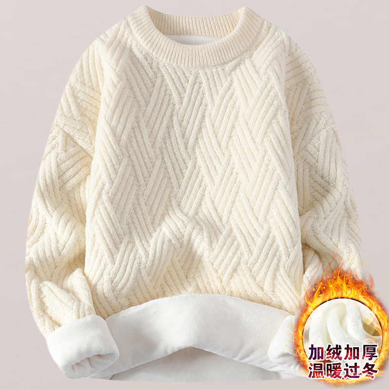 新款宽松纯色针织打底衫