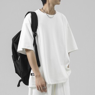 青少年初中高中學生半袖 夏季 冰絲短袖 t恤男生潮流百搭修身 上衣服
