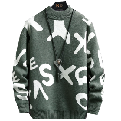 加厚毛衣男半高领打底衫大童