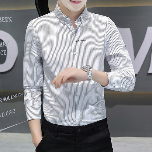 长袖衬衫男高端加绒加厚冬装保暖