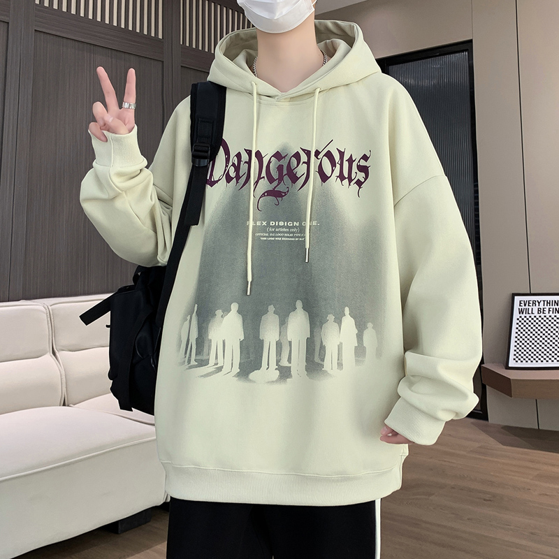 2025新款春秋季连帽卫衣男士高初中学生青少年潮流外套大童上衣服