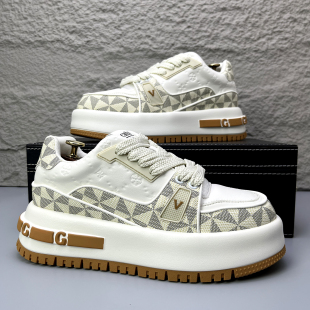 春秋新款潮流百搭舒适运动时尚潮鞋轻便透气休闲板鞋增高低帮男款