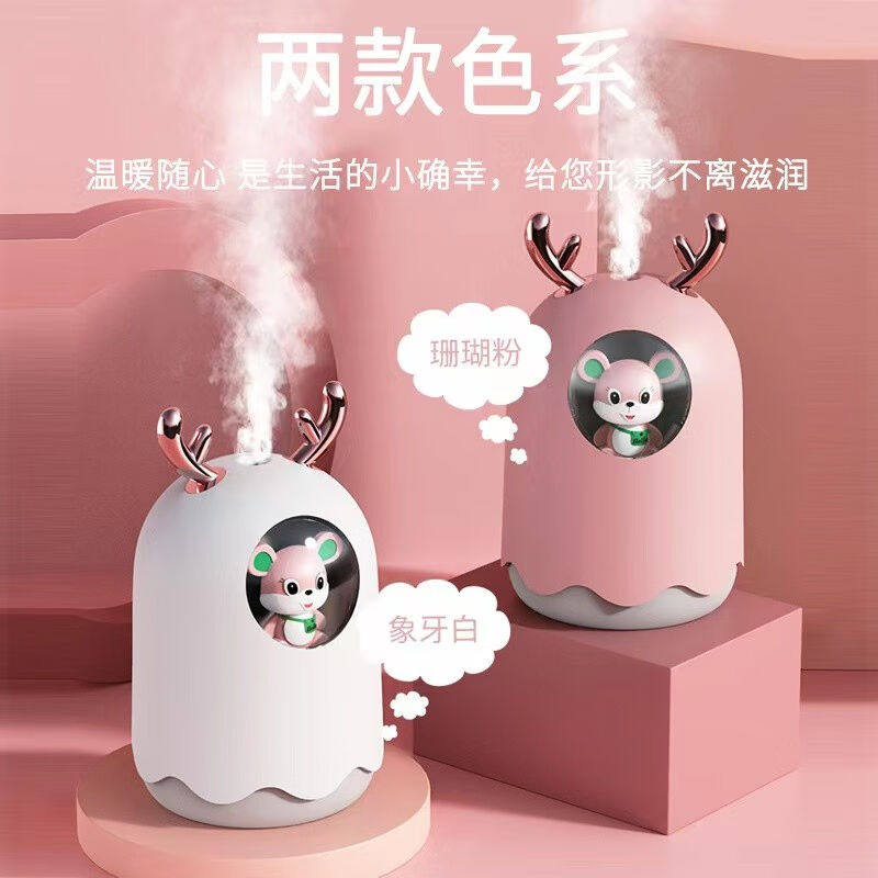 KAIQISJ新款迷你萌宠补水仪usb手持便携桌面氛围灯喷雾礼品加湿器怎么样,好用不?