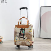 晨文帆布行李箱新款 登机 万向轮拉杆包女行李包男大容量旅行包韩版