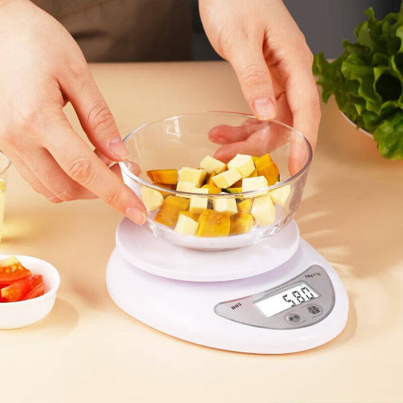 每集B05夜光电池款电子秤厨房秤烘培秤克秤食物秤5kg大量程珠宝克