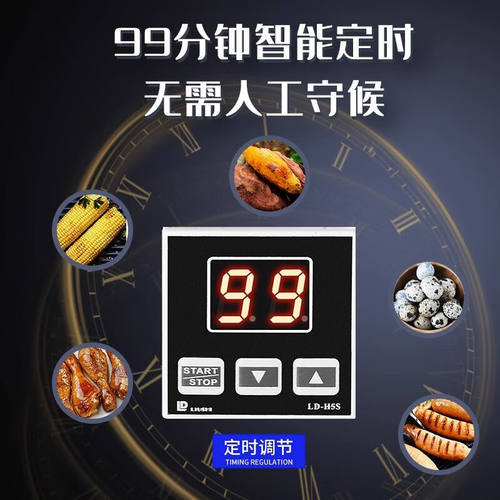 万保乐烤红薯专用烤炉烤梨地瓜机商用全自动玉米土豆电烤箱燃气摆