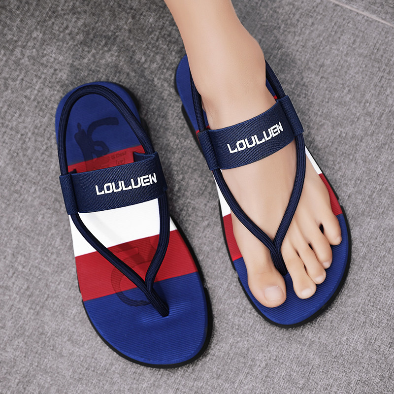 SUMMER SANDALS MENS FASHION OUTERWEAR BEACH SANDALS DUAL-PURPOSE FLIP-FLOPS INTERNET CELEBRITY PERSONALITY MENS SLIPPERS