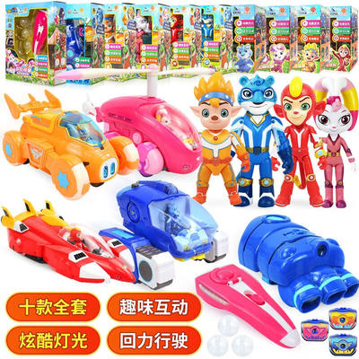 宇宙护卫队玩具儿童变形机器人机车公仔玩偶变形机甲男孩玩具礼物