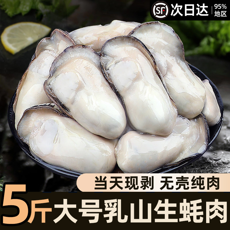 新鲜生蚝肉鲜活现剥生蚝肉新鲜生蚝肉大号生蚝肉海鲜水产顺丰