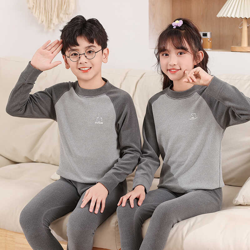 内穿保暖青少年加厚德绒居家睡衣
