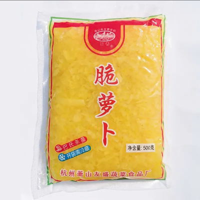 萝卜碎萧山 紫菜包饭团萝卜干即食咸菜萝卜丁粒500g酱菜商用