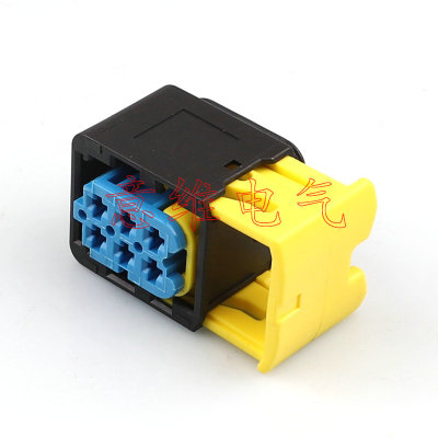 汽车连接器接插件 含端堵DJ7063C-3.5-21 蓝色4-1418437-