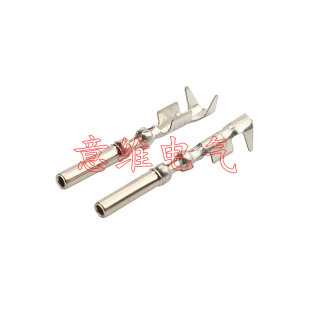 1447221 国产圆形DJ224 AMP系3 4连接器端母端子 1.0A汽车端子