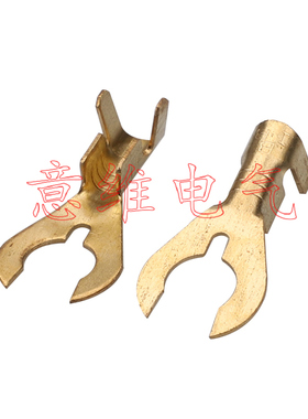 蟹脚形接线端子 黄色线束端子DJ441-4A/5BN/6B/8B 接地片 接线鼻