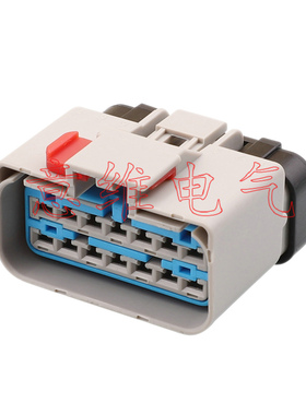 54201412灰色适用汽车线束连接器插头端子14P孔HD142B-2.8-11/21