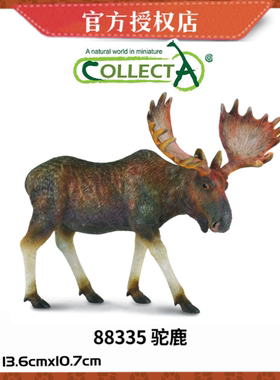 英国CollectA我你他野生动物模型玩具88335 驼鹿