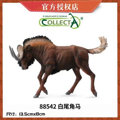 英国CollectA我你他野生动物模型玩具88542 白尾角马