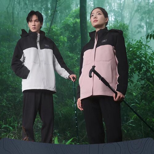 匹克2024冬两件套三合一冲锋衣