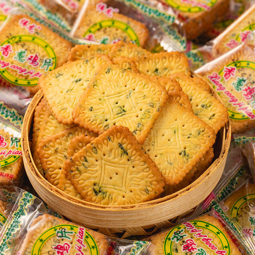伟龙多口味薄脆饼干香葱鸡片