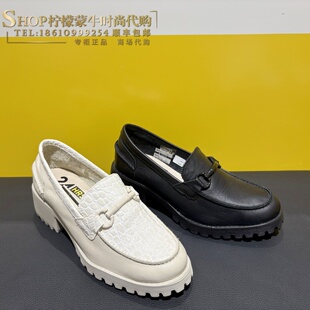 24Hrs/24小时女鞋西班牙进口时尚轻盈松糕鞋超轻乐福鞋25632