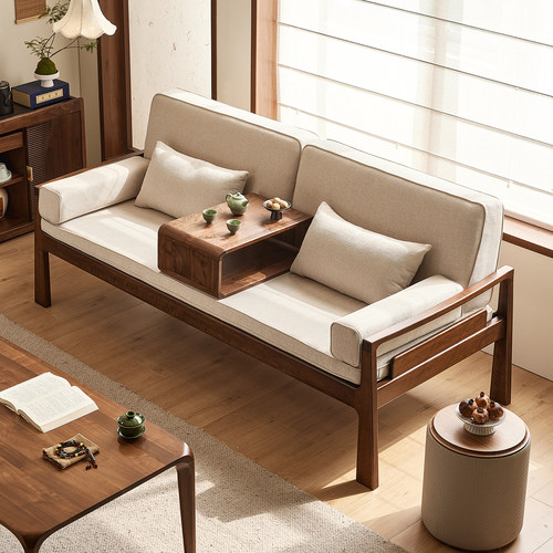 yamoo北美黑胡桃木新中式罗汉床