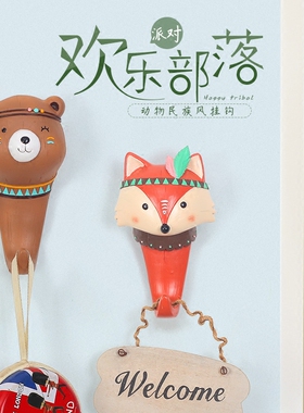动物民族风装饰挂钩可挂重物衣帽