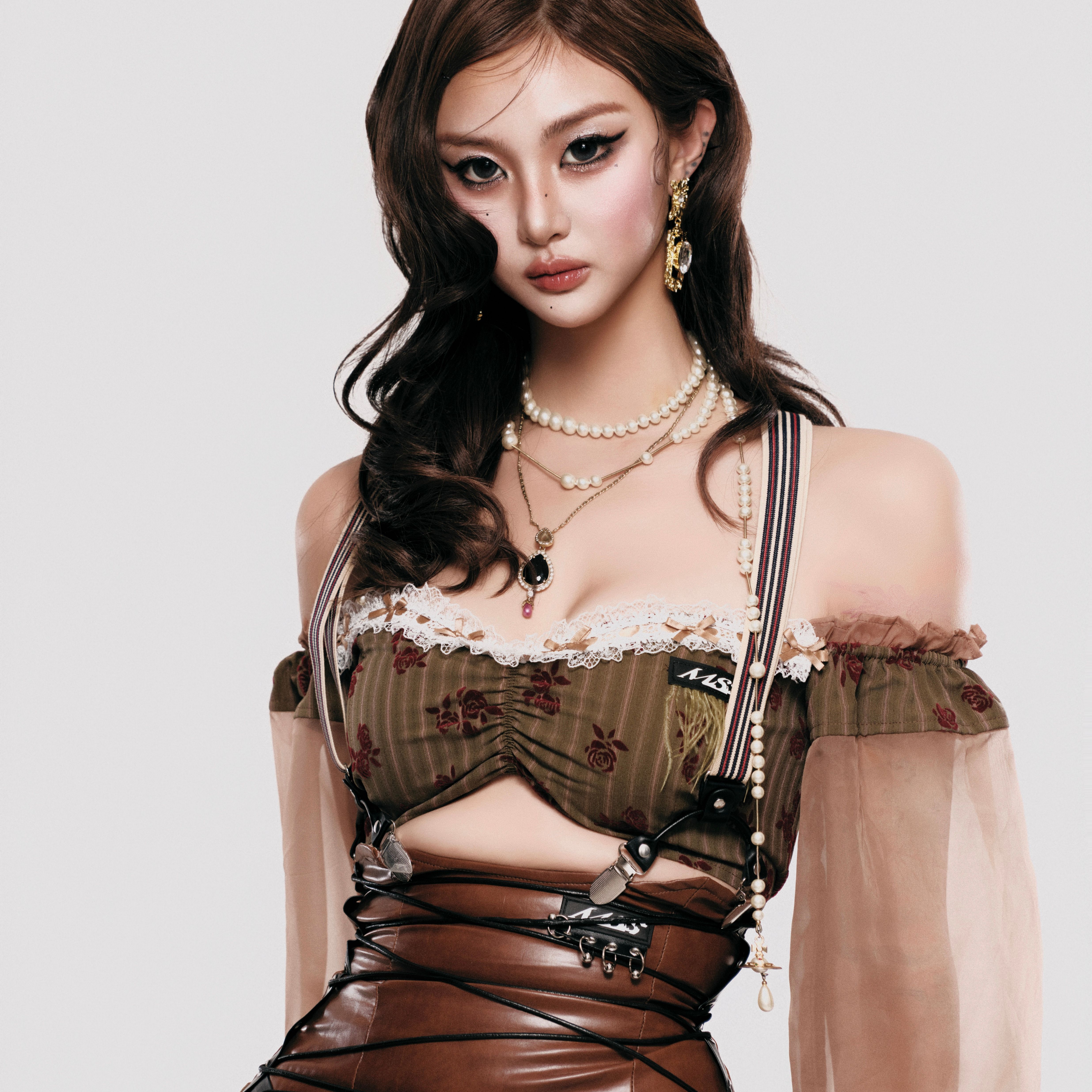 mssstudio美式复古抹胸