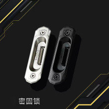 密固锁带螺丝不锈钢移门窗栓移窗自动锁扣弹簧锁铝合金窗锁钩锁