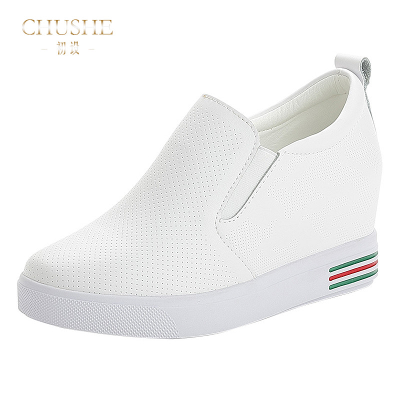CHUSHE³õÉè°×É«Ô˶¯ÐÝÏÐЬʱÉÐÆøÖʺñµ×С°×Ь°Ù´îº«°æÄÚÔö¸ßŮЬ
