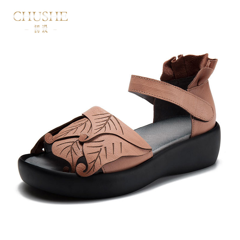 CHUSHE³õÉèÉϵ°Ù´îÁ÷ÐаٴîÕæÆ¤ºñµ×Á¹Ð¬ ʱÉÐÆøÖÊţƤËɸâÁ¹Ð¬