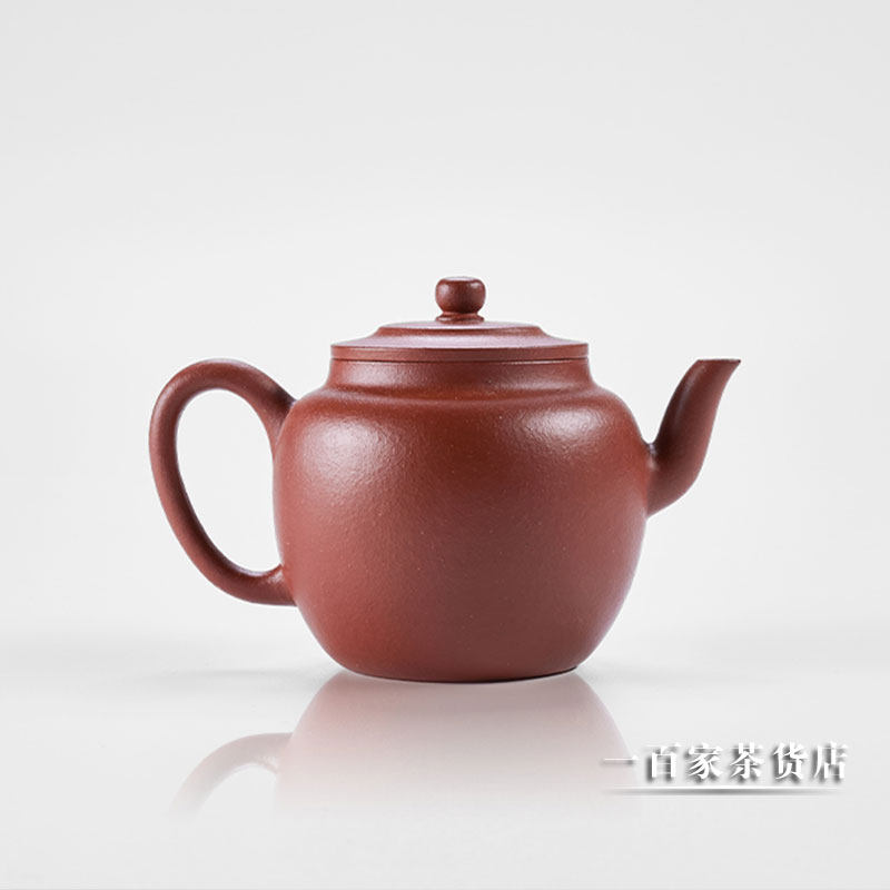 学古|逸公莲子紫砂壶 中式手工朱泥小品易养聚香工夫茶茶壶 115ml