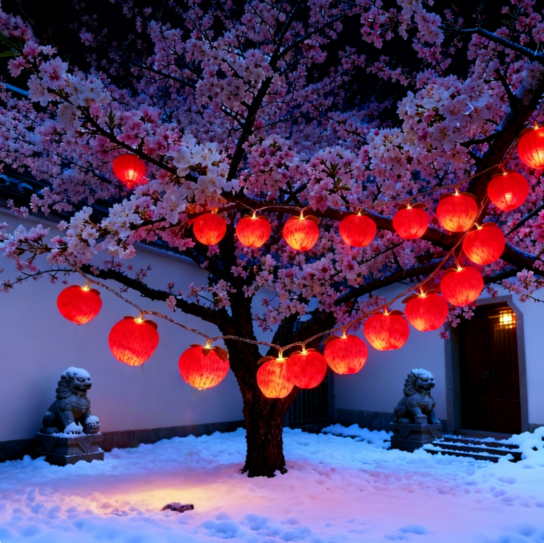 创意实用太阳能苹果灯串户外防水乔迁礼物新年装饰庭院阳台氛围灯