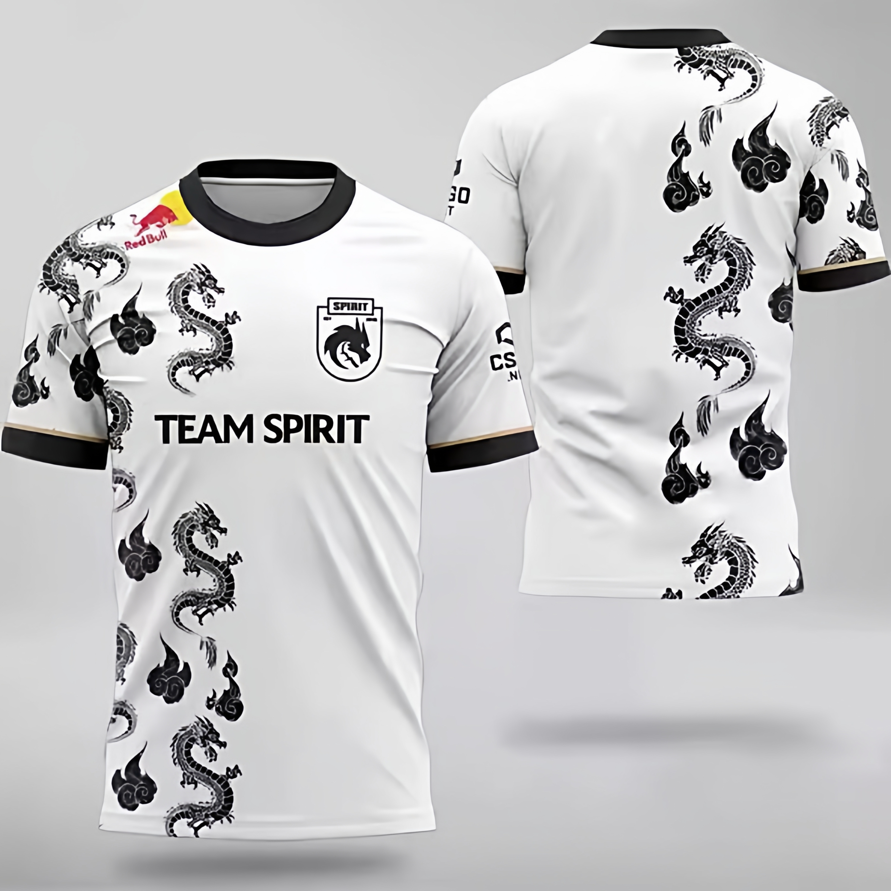 新款TUNDRA绿龙donk队服dota2短袖major电竞服Spirit可定制应援衫