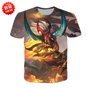 王者荣耀衣服典韦战鼓燎原短袖夏季学生团队服青少年宿舍开黑t恤