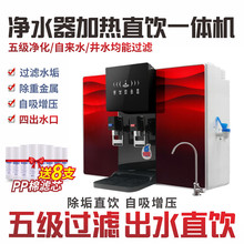 壁挂冷热净水器家用直饮加热一体ro反渗透自来水过滤器饮水机滤芯