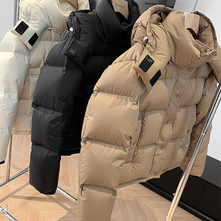 90鹅绒服女 新款 超厚白鹅绒羽绒服女短款 加厚小个子白色2025冬季