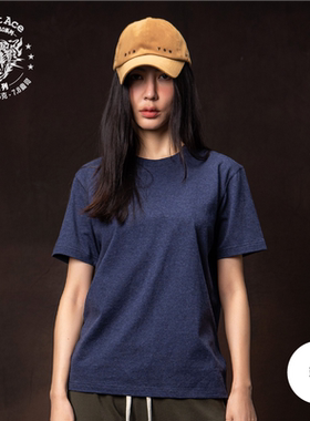 1-24色 PrintAce 咔叽复古超重磅全棉无缝桶织圆领短袖男T 6100款