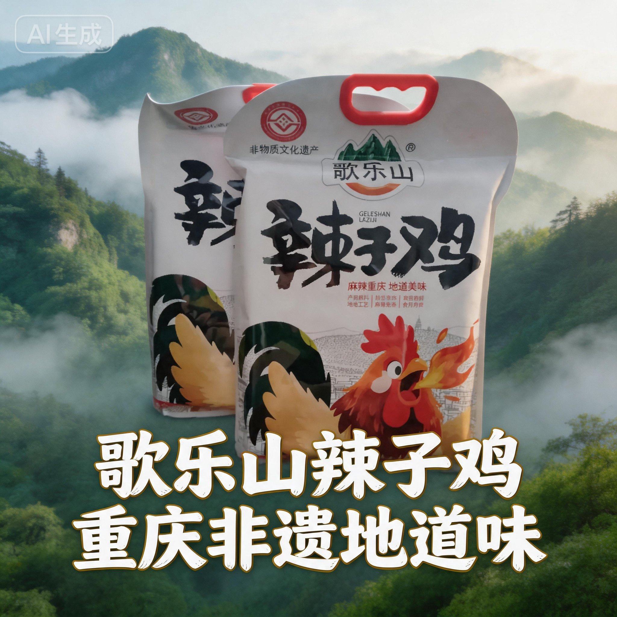 歌乐山辣子鸡，重庆特产，地道美味，三种口味可选。精选原料