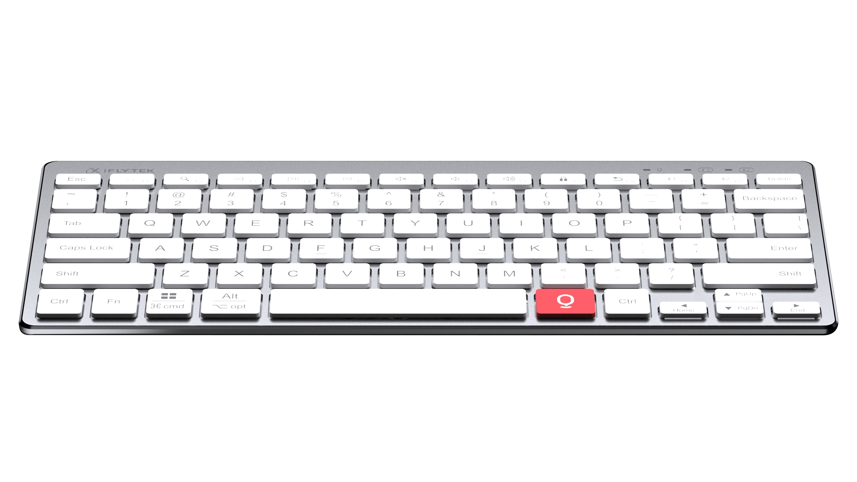 科大讯飞智能电脑键盘k310 无线蓝牙键盘语音输入控制键盘超薄