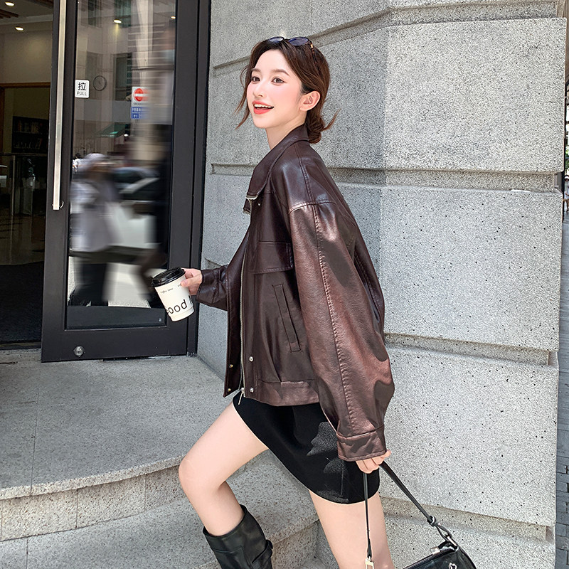 春秋甜酷PU皮衣外套女2026韩版上衣夹克A563-P160K238,女装短外套,2C268