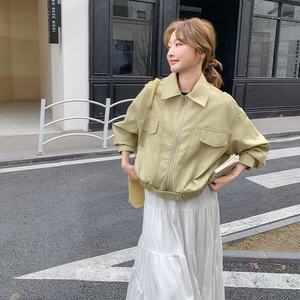 今年流行皮衣外套女2025春季新款韩系小个子时尚炸街机车夹克上衣图片