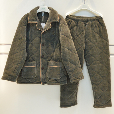 安之伴男绒柔软亲肤睡衣