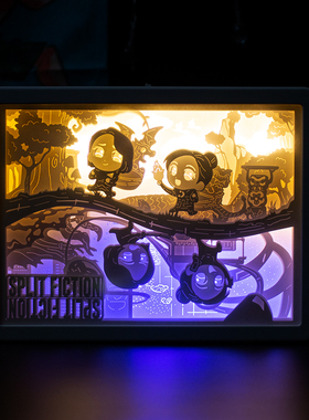 双影奇境周边split fiction 米欧佐伊3D立体纸雕灯卧室氛围灯礼物