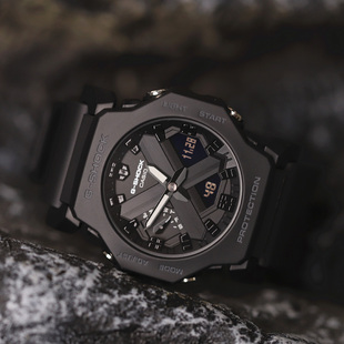 新款卡西欧G-SHOCK运动手表男女休闲时尚极简轻薄款GA-2300-1A/8A