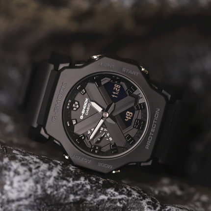 新款卡西欧G-SHOCK运动手表男女休闲时尚极简轻薄款GA-2300-1A/8A