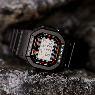 5600RL 小红圈方块LED防水双色学生DW SHOCK复刻款 卡西欧初代G