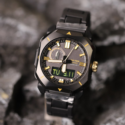 现货卡西欧protrek50周年限定太阳能电波登山男表PRW-6900ZE-1