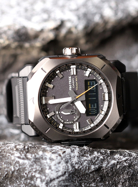 现货卡西欧登山表太阳能电波防水回顾外运动男表方形PRW-6900Y-1